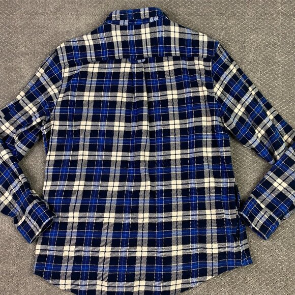 Orvis Flannel Shirt Jacket Shacket Men's XL Blue Plaid Check Cotton - Picture 6 of 12